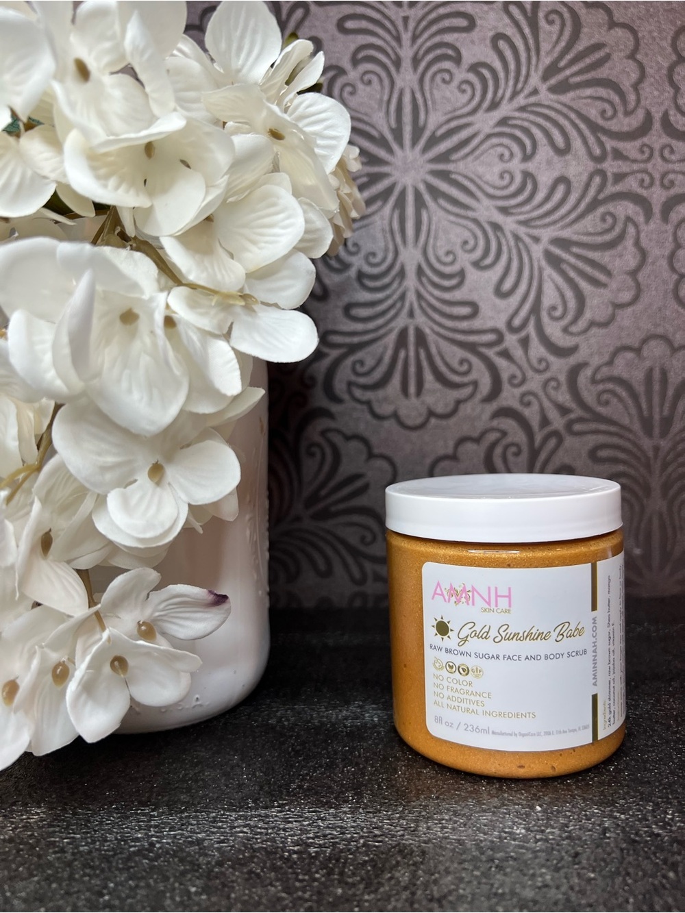 Gold Sunshine Babe Brown Sugar Face & Body Scrub — Aminnah